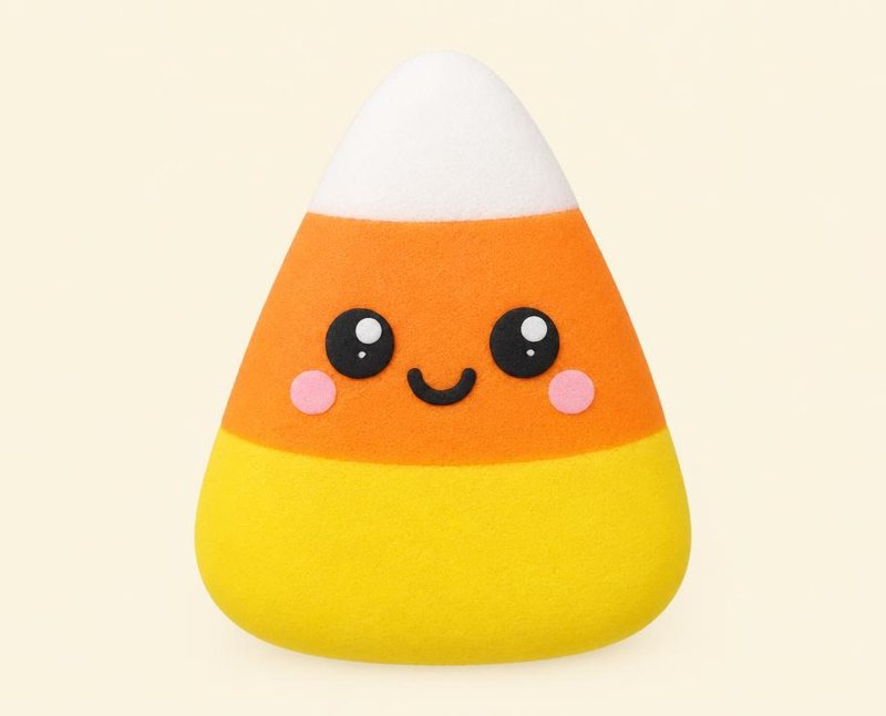 Finished Candy Corn squishy